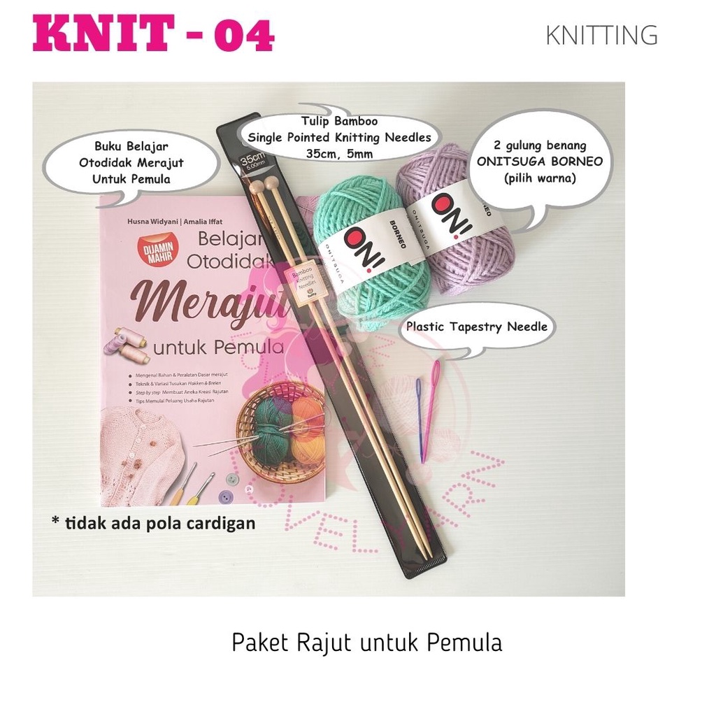 Jual Paket Merajut Pemula Knit-04 ( Knitting ) | Shopee Indonesia