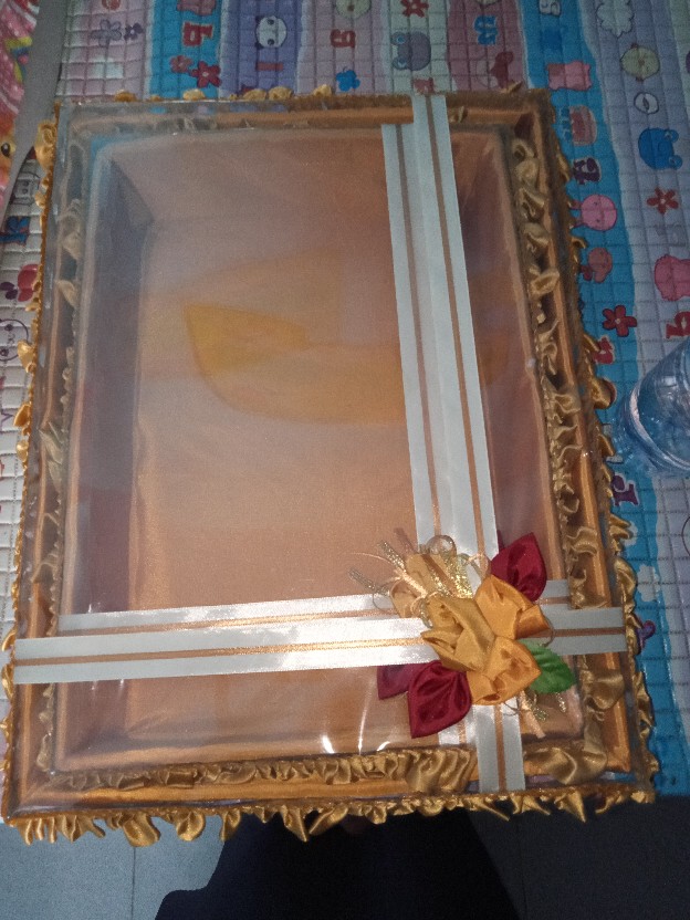 Kotak Hantaran Lamaran / Box Seserahan Set 2 Tutup Mika Renda Ting Jing Tingjing Sang Jit Sangjit