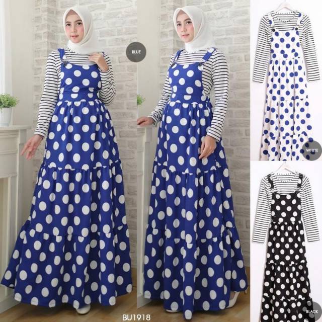 OVERALL SET POLCA CANDY FIT TO L SETELAN WANITA BAJU PAKAIAN WANITA MUSLIMAH TRENDY REALPICT ORI