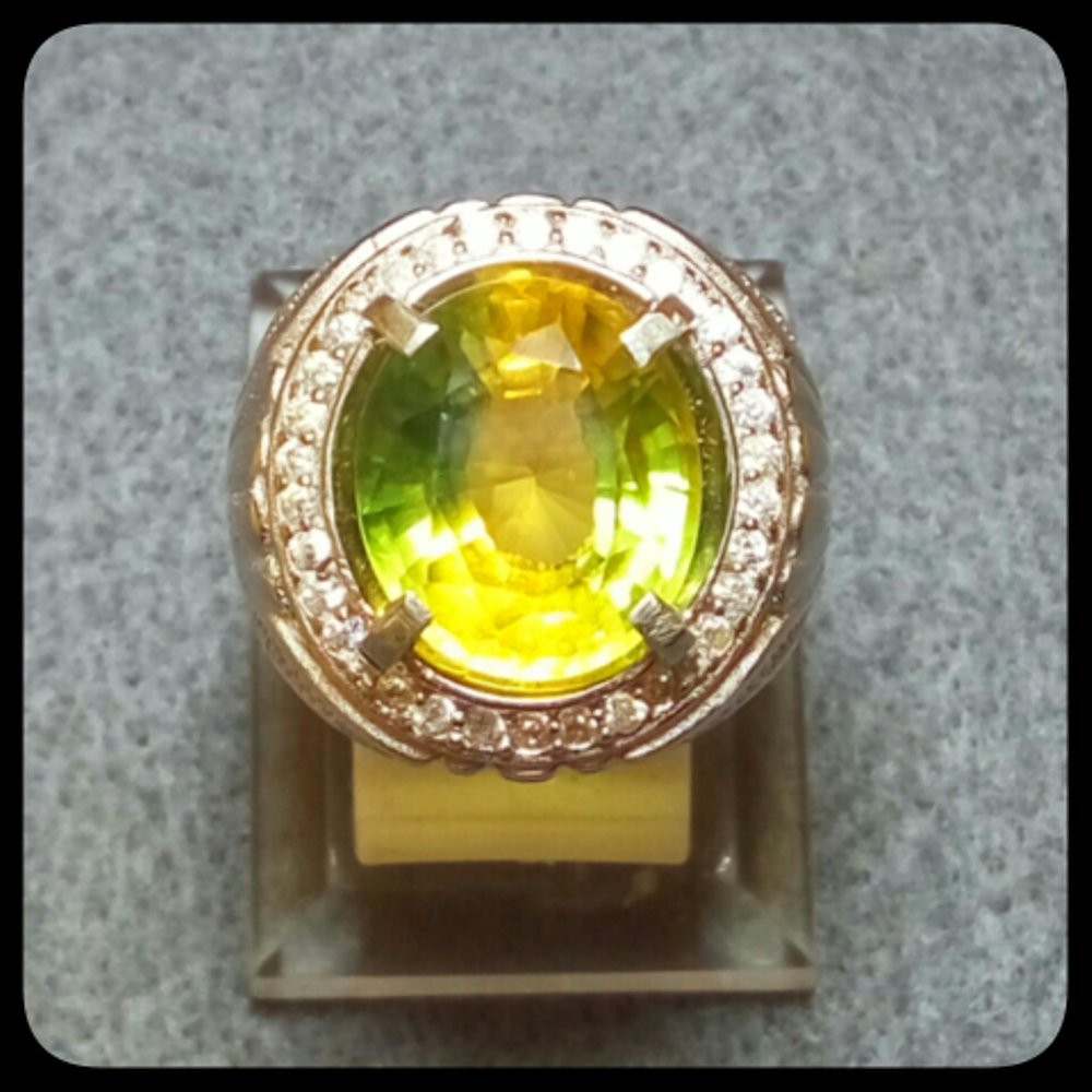 CINCIN BATU AKIK PERMATA AMETRINE RING ALPAKA SUPER GLAMOUR INDAH MEMPESONA TERMURAH !!!