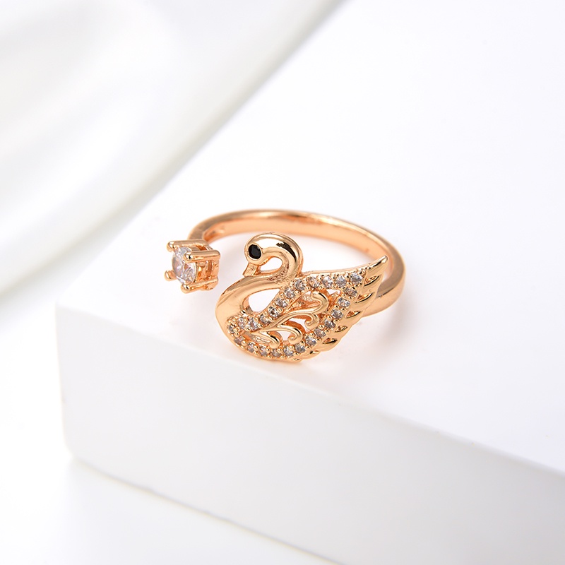 cincin titanium wanita tunangan anti karat emas asli tidak luntur korea silver murah polos couple muda korea anti karat