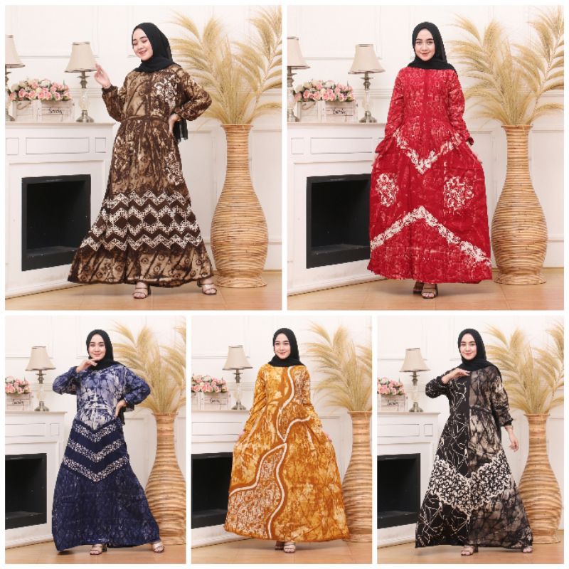 Jual Seen Batik Gamis Twill Ori Model Floy Batik Cap Motif Madongan Indonesia Shopee Indonesia