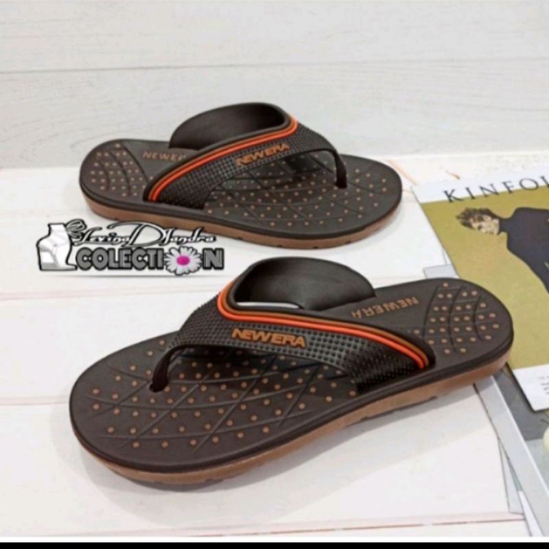 Sandal Sendal Cowok laki Pria Dewasa Jepit Japit karet Rumah Daily NEW ERA MB 6031