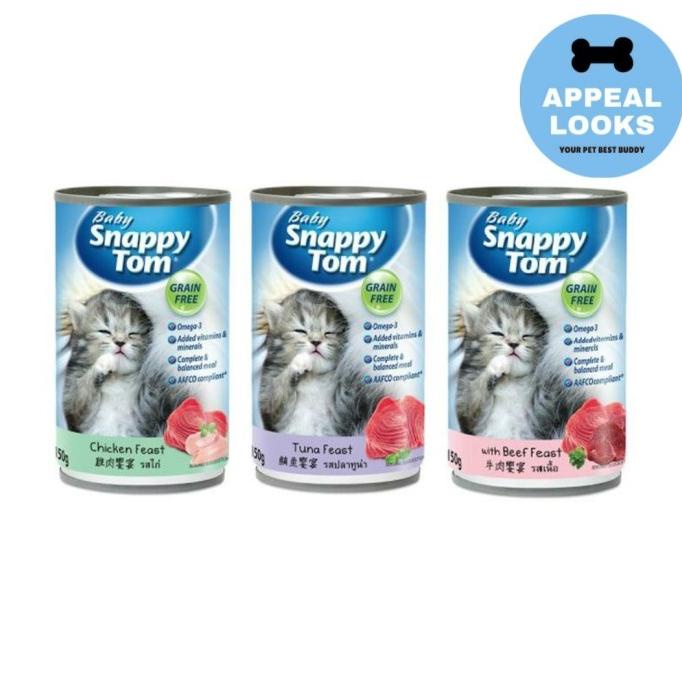 Baby Snappy Tom 150gr Makanan Basah Kucing / Pakan Kucing / Cat Food