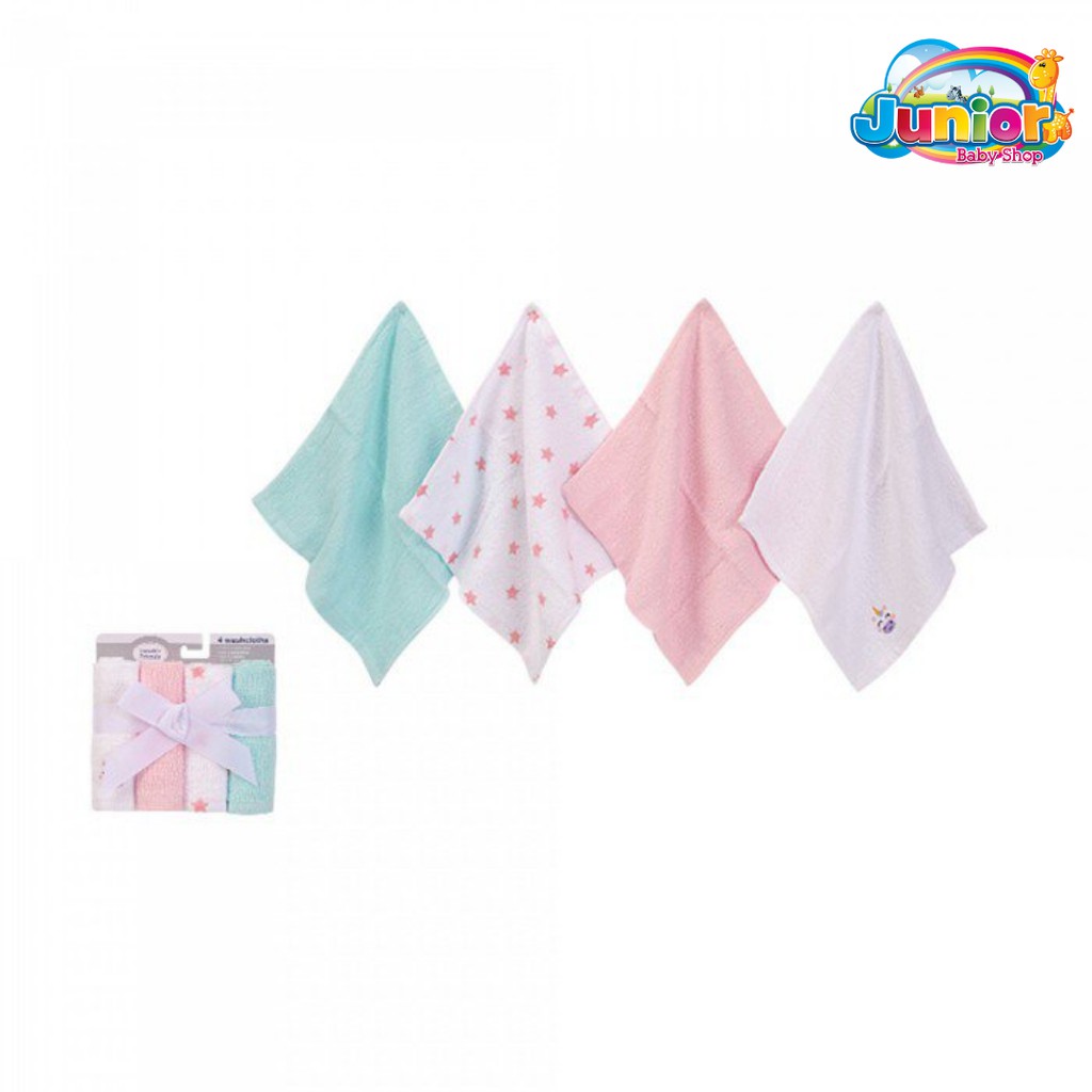 Luvable Friends Washcloths 4pcs