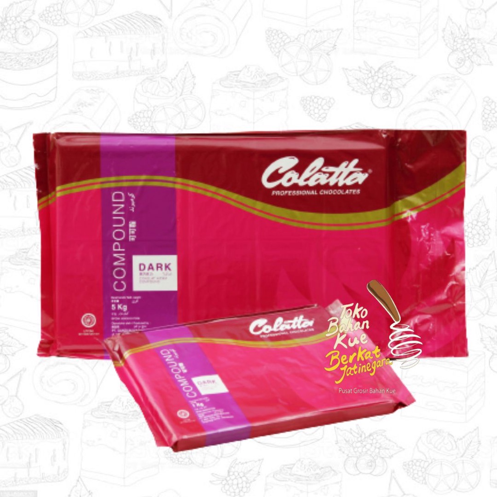 COKLAT BATANG COLATTA DARK 5 KG / CHOCOLATE COMPOUND COKELAT