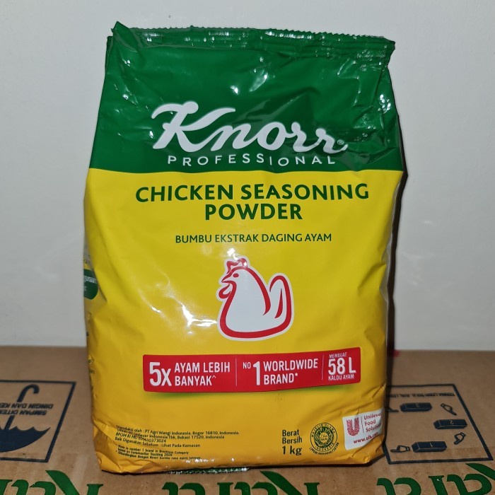 

Kaldu penyedap rasa ayam Knorr knor knoor Chicken Seasoning powder 1kg 1 Kg (Pack)