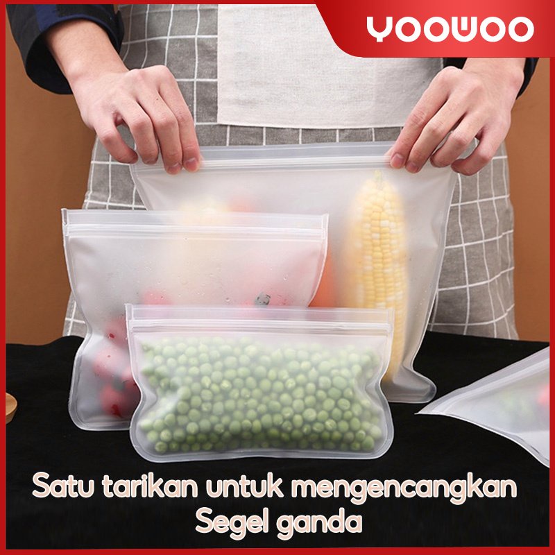 Plastik penyimpanan makanan /  Plastik Kulkas Penyimpanan Reusable / Plastik Penyimpanan Kedap Udara