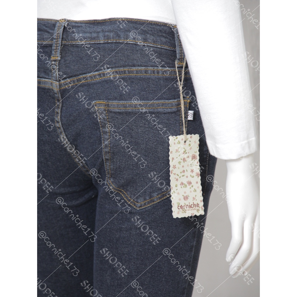 Corniche Denim 7/8 Pants Blue - JA90051