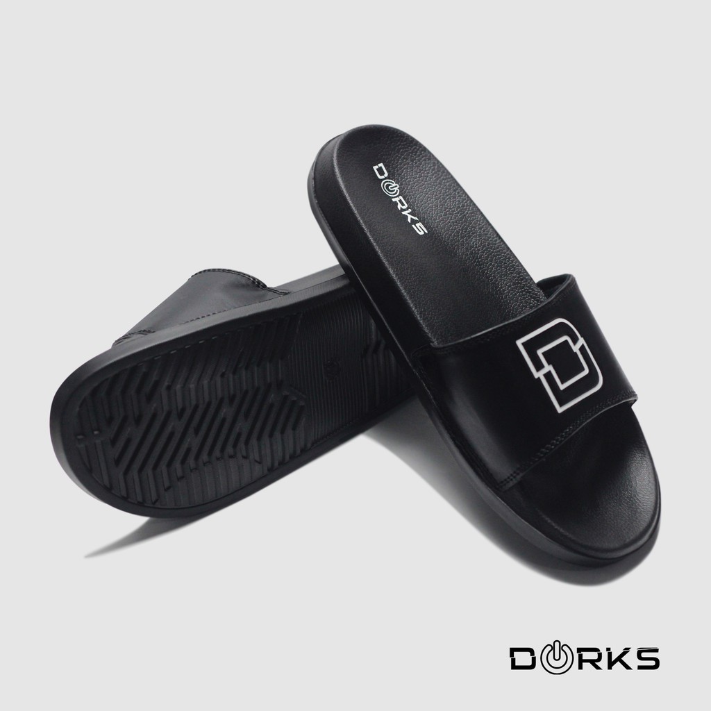 Dorks - Dope Black | Sandal Slop | Sandal Slide | Sandal Slide Pria |  Sandal Murah | Sandal Original-4