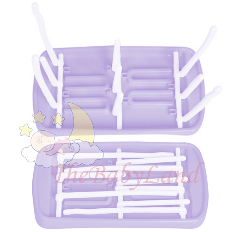 [1KG 7PCS] Babyland Drying Rack Rak Pengering Botol Susu Bayi Lipat Portable Multifungsi