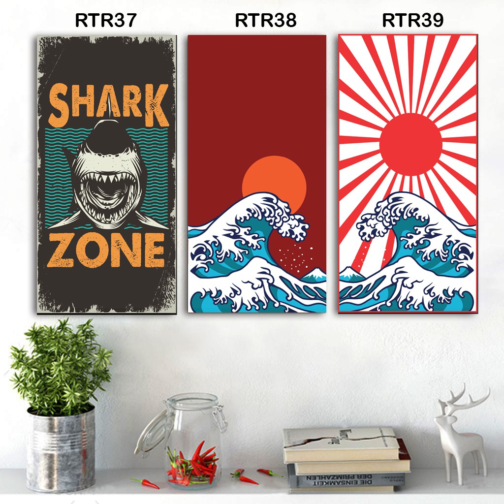 Dekosistem - Hiasan dinding poster kayu estetik Pajangan rumah Kamar Cafe Retro Poster