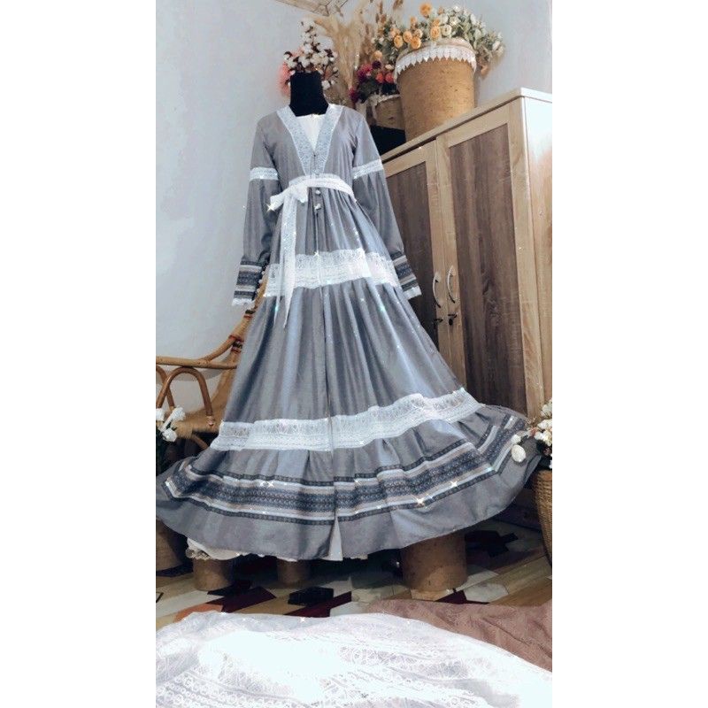 PRELOVED Falisha Dress Outer Rudeya Syari