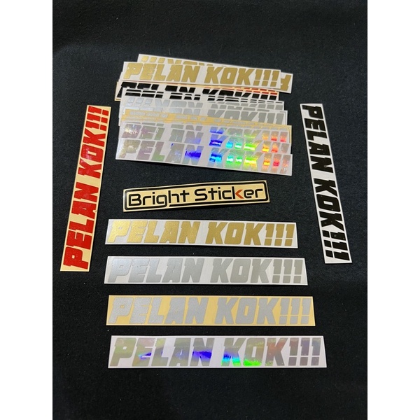 STICKER PELAN KOK STIKER PELAN KOK CUTTING