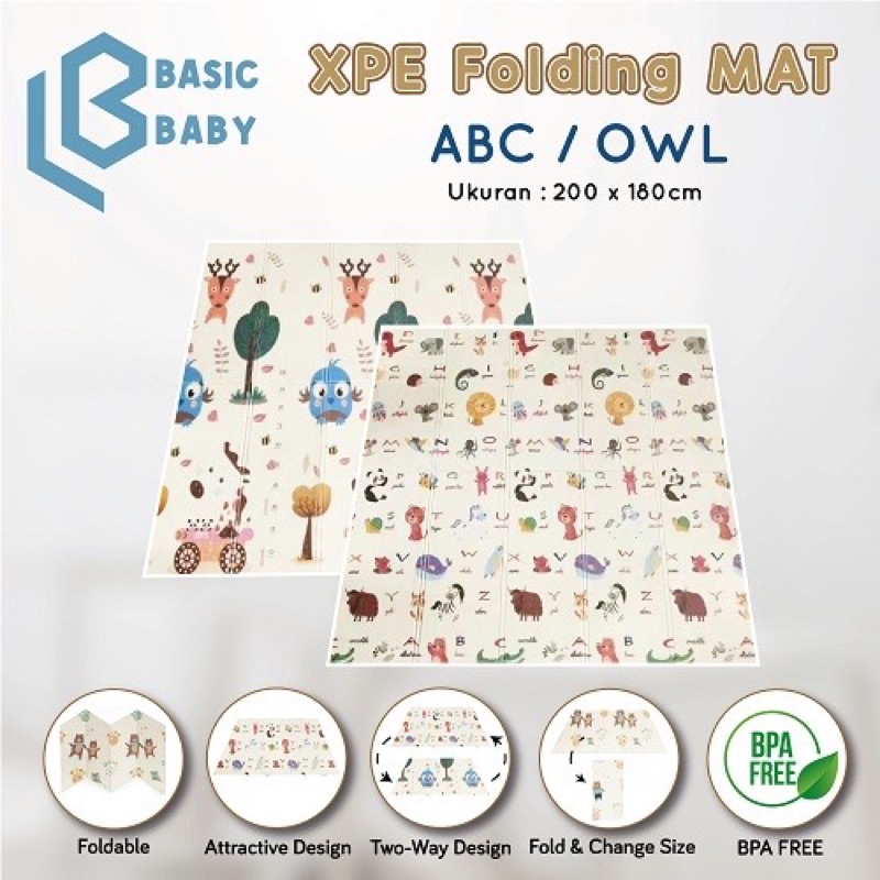 Basic Baby Xpe Folding Playmat - Karpet Lipat Anak