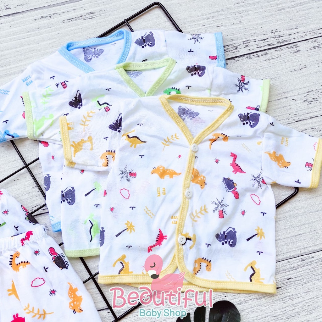 3pcs Setelan Pendek Bayi Newborn / Setelan Baju Bayi Baru Lahir / Baju Pendek Bayi Baru Lahir / Baby.ou_
