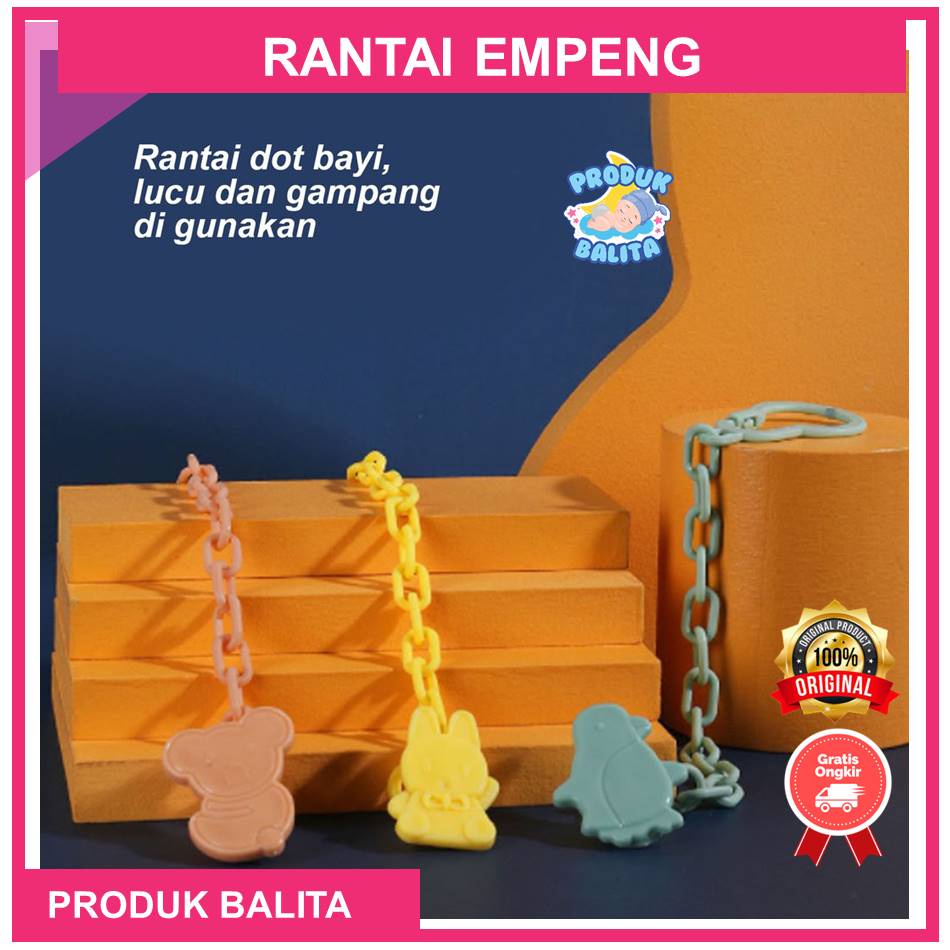 RANTAI EMPENG GANTUNGAN DOT BAYI  TALI TEETHER PACIFIER CLIP