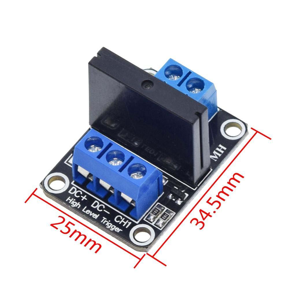 Lanfy Modul Relay Solid State 240V 2A Elektronik Tahan Lama Modul Relay Sekring Resistif 1per2 /4 /8 Channel