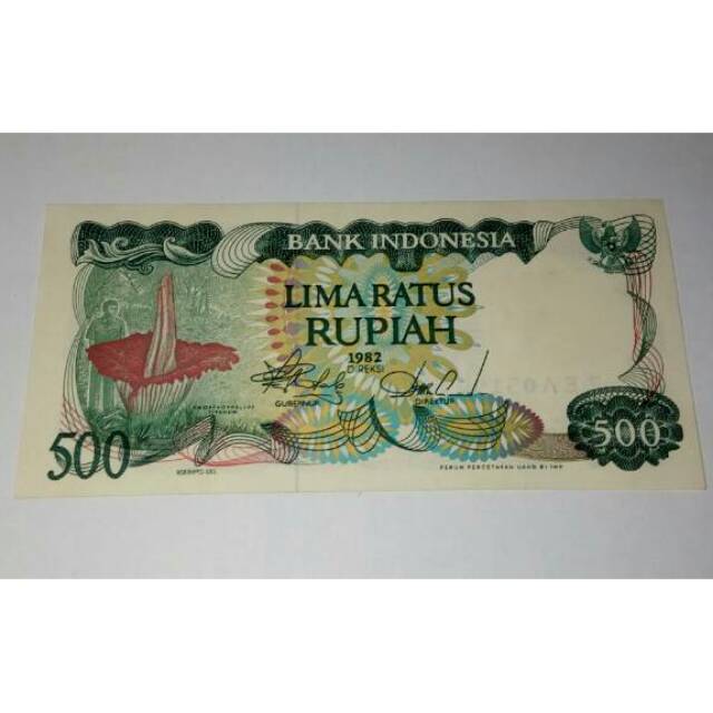 uang 500 rupiah, uang 500 kertas, uang rp 500 kuno lama tahun 1982