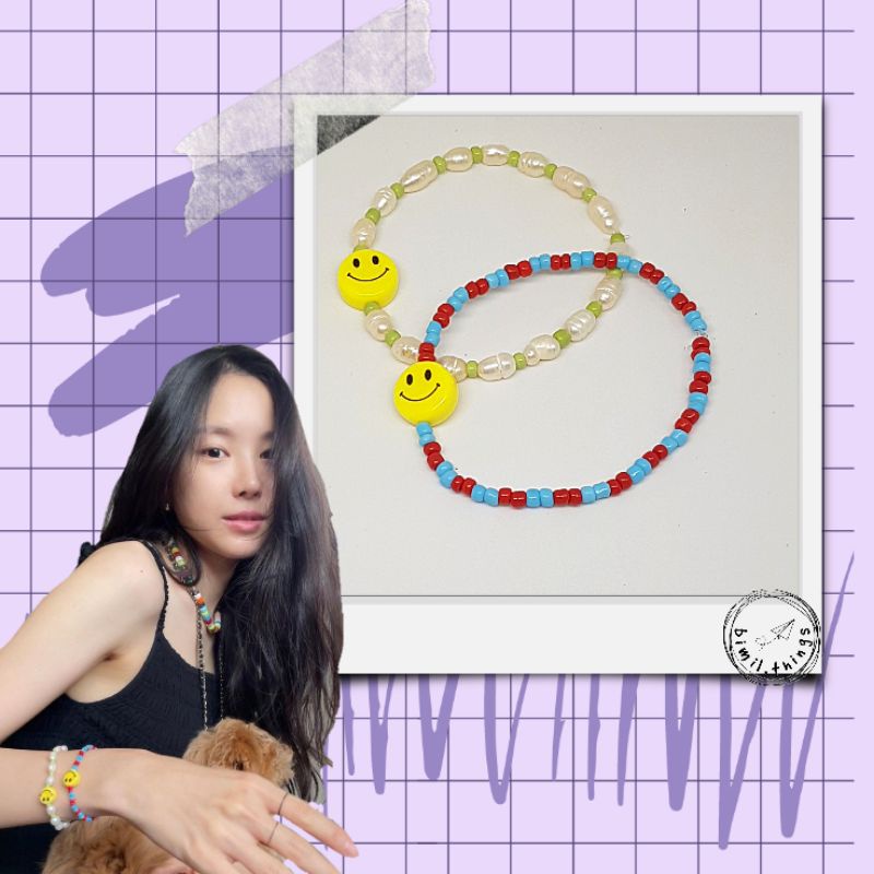 Son Naeun Apink Inspired Bracelet | CUSTOM Gelang KPOP | Smile Bracelet | gelang son naeun ,|