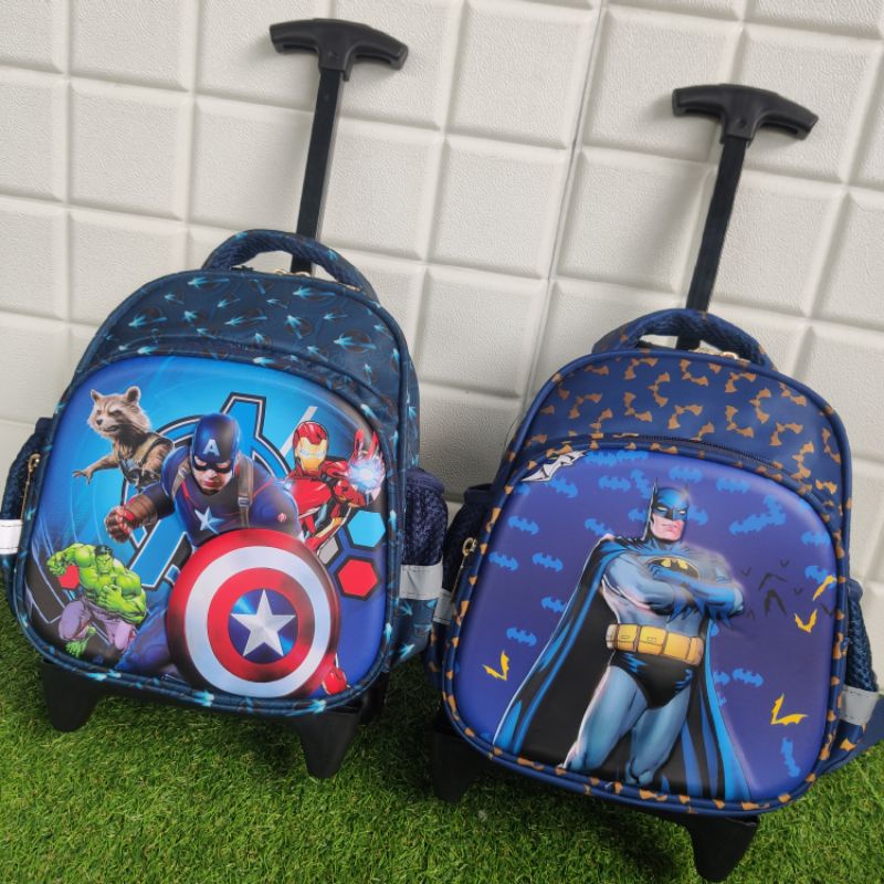 Ransel Troli Anak Paud TK 3D Glossy HSD-12810-1