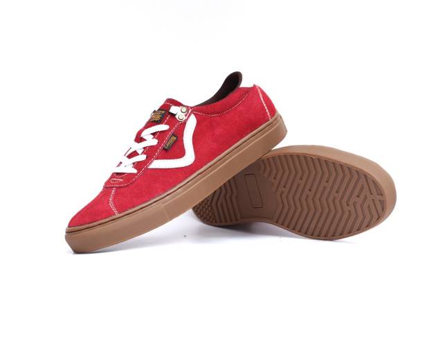 Sepatu Lokal Shoes Local Pride Cevany Ballad Os Low Cut Red Gum