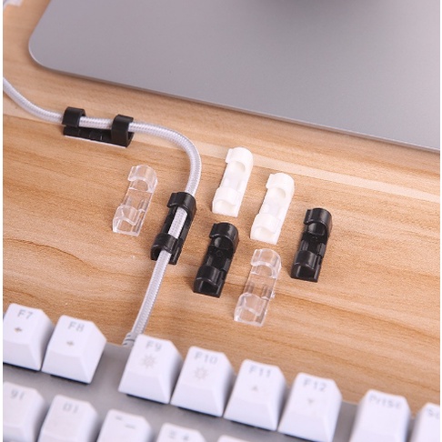 KLIP KABEL LED STRIP SELANG DAN NEON FLEX / KLIP KABEL ORGANIZER CABLE CLIP PER PACK PENGIKAT KABEL