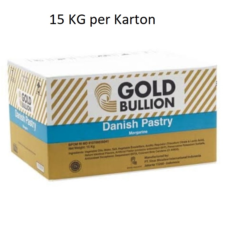 

Danish Pastry Gold Bullion Margarin Butter Croisant 15kg Dus