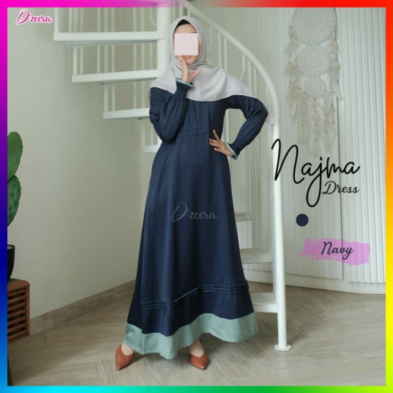 Baju gamis  wanita  Najma Dress by D'zeera