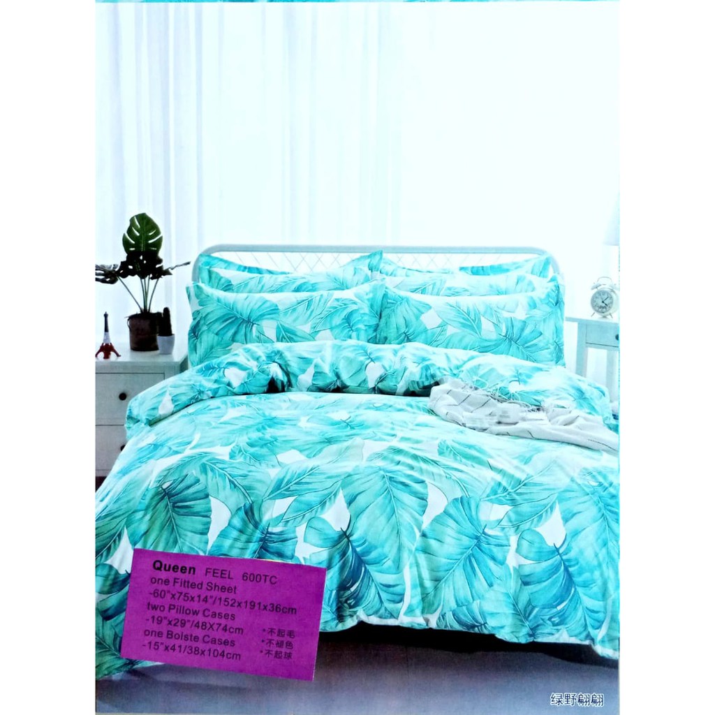 @myhome - SQ017 QUEEN SIZE - Sprei Katun Motif Floral Print / Sprei Import / Sprei Batam / Sprei