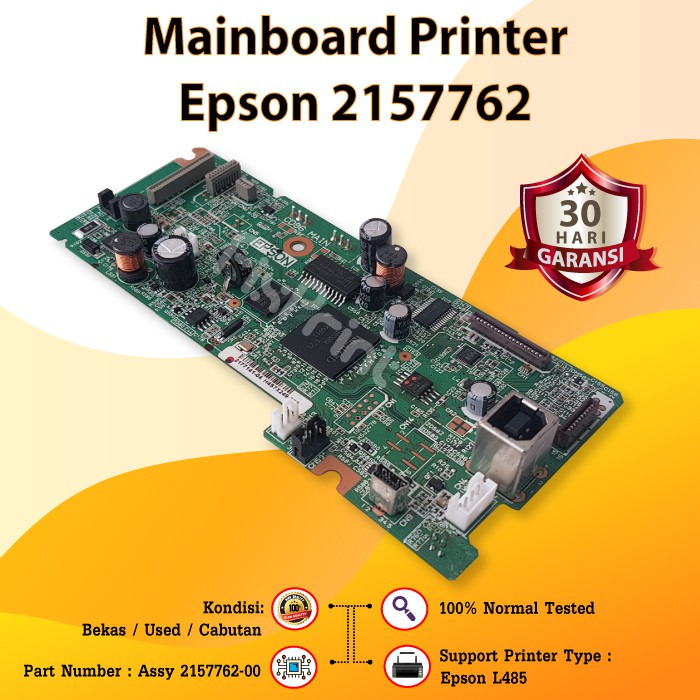 Mainboard Printer Epson L485 L 485 Motherboard Epson L485 L-485, Part Number Assy 2157762