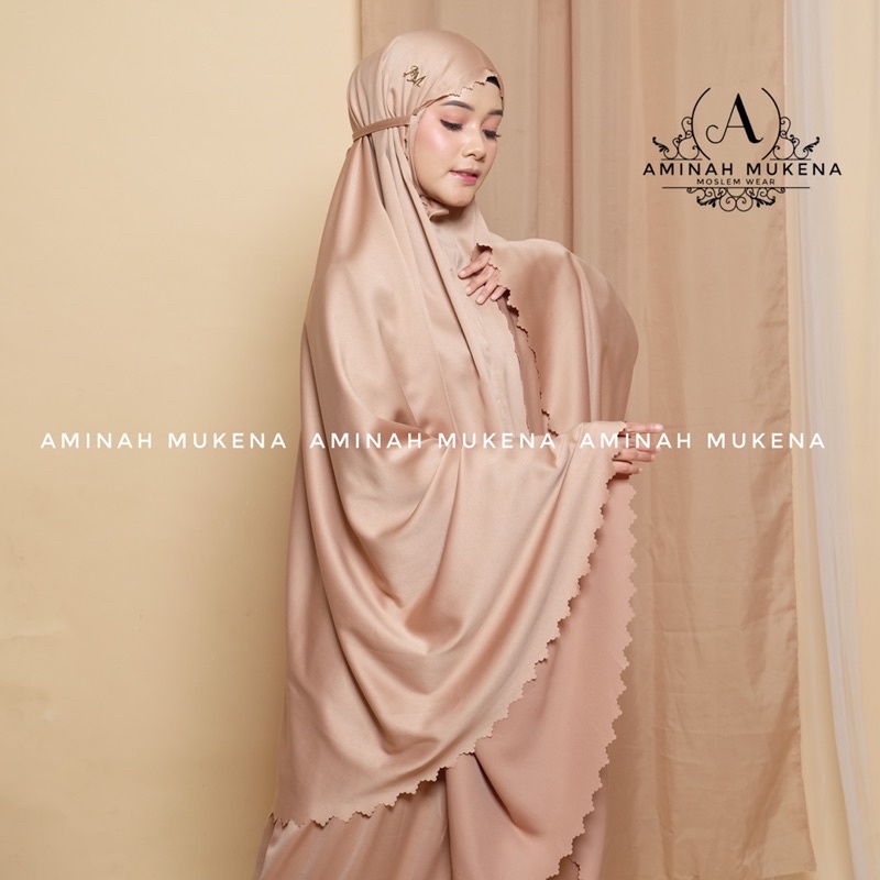 Mukena Dewasa Silky Traveling Daily Aminah Lasercut