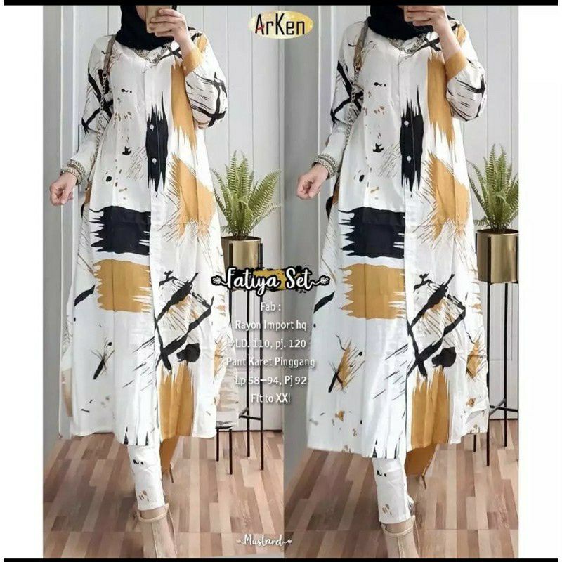 SETELAN TUNIK JUMBO FELLO/SETELAN RAYON TERBARU