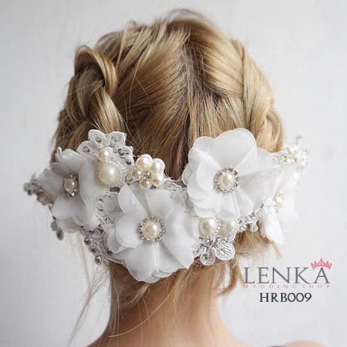 [PRODUK FAVORIT] AKSESORIS WEDDING PERNIKAHAN HAIRPIECE PENGANTIN BRIDAL HRB009