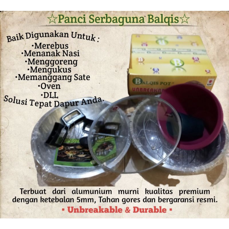BALQIS POT PANCI SERBAGUNA