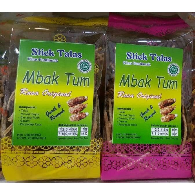 

Keripik talas mini stick MBAK TUM 350 gr