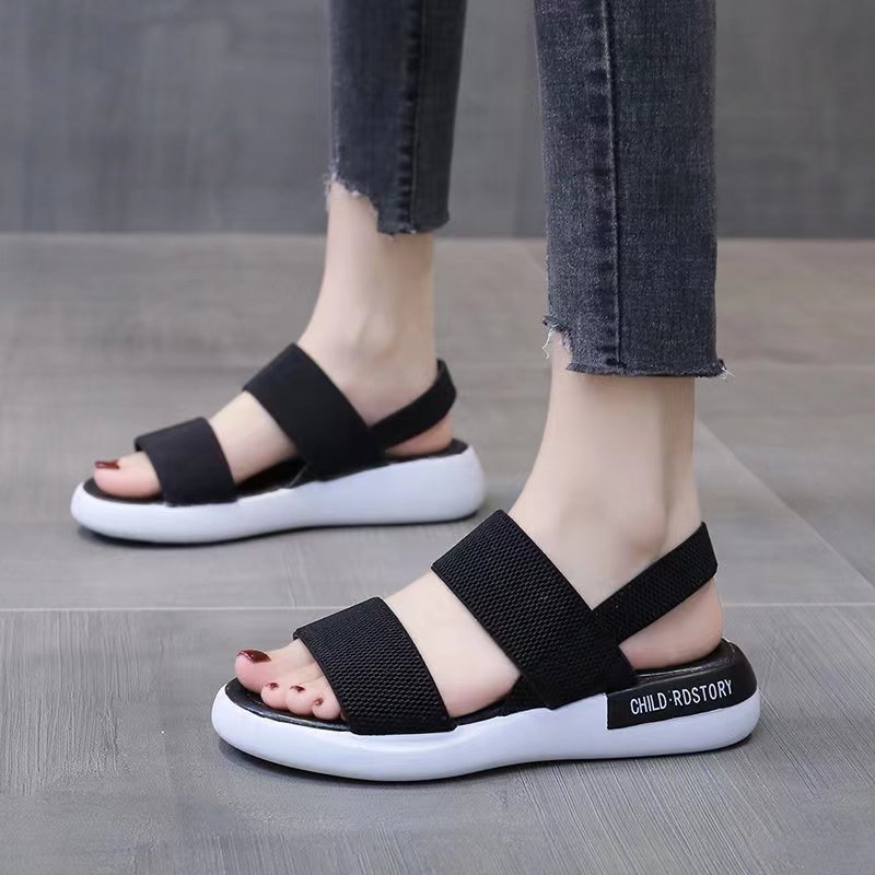 aid 0333, sandal flat wanita import fashion sandal slip on terlaris cantik best seller terkiniian