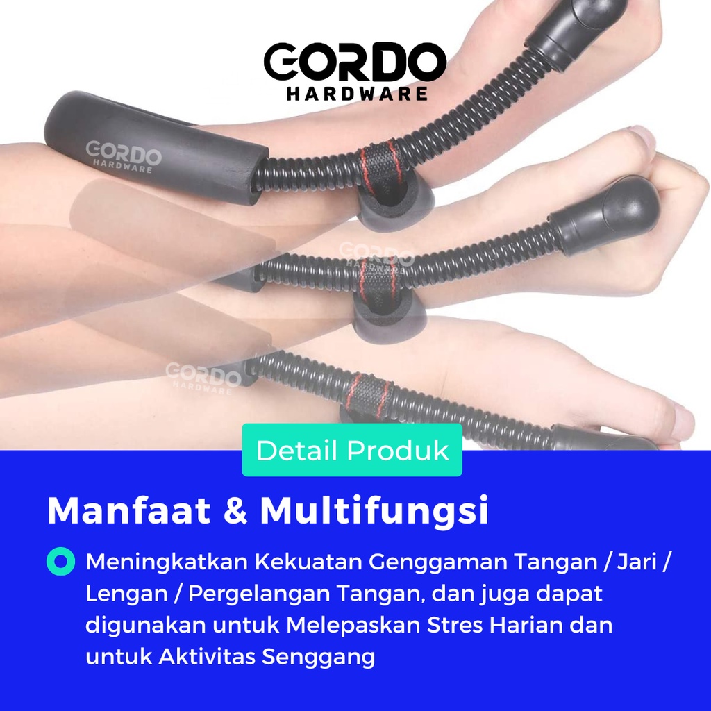 Forearm Power Wrist / Power Wrist Forearm / Exercse Hand Grip 20 KG / Alat Fitness Olahraga Tangan-1