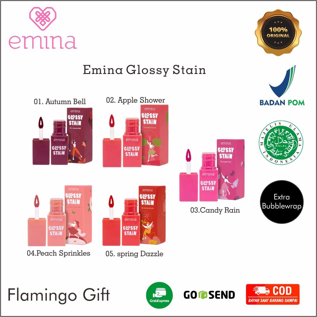 Emina Glossy Stain Lip Tint 3g