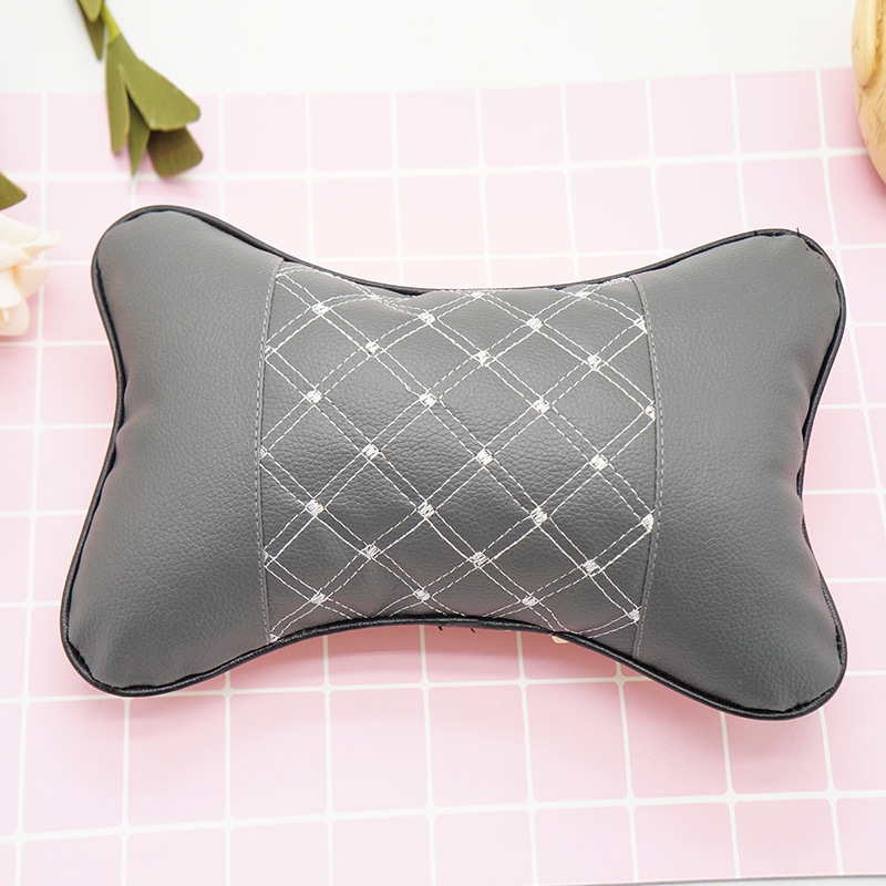 Microfiber Faux Kulit PVC universal Seat Rest Cushion Breathable Mesh Auto Car PU headrest Neck Pillow eck guard Kursi Bantal Kepala Danny Multifungsi dual purpose headrest waist Aksesoris Mobil Interior Neck Pillow