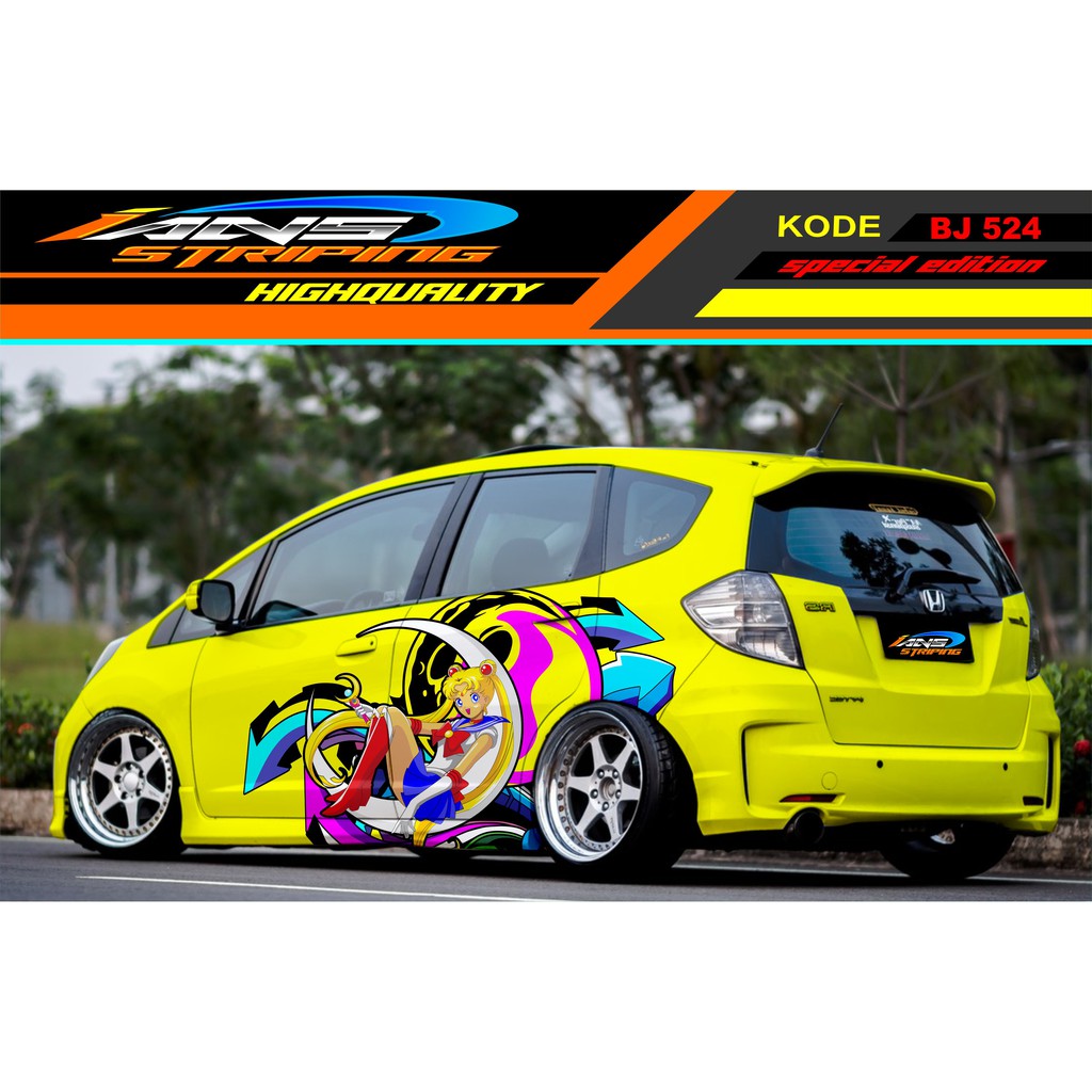 DECAL STICKER MOBIL ANIME / STIKER TOYOTA / STICKER DAIHATSU / STICKER AVANZA / STICKER HONDA JAZZ