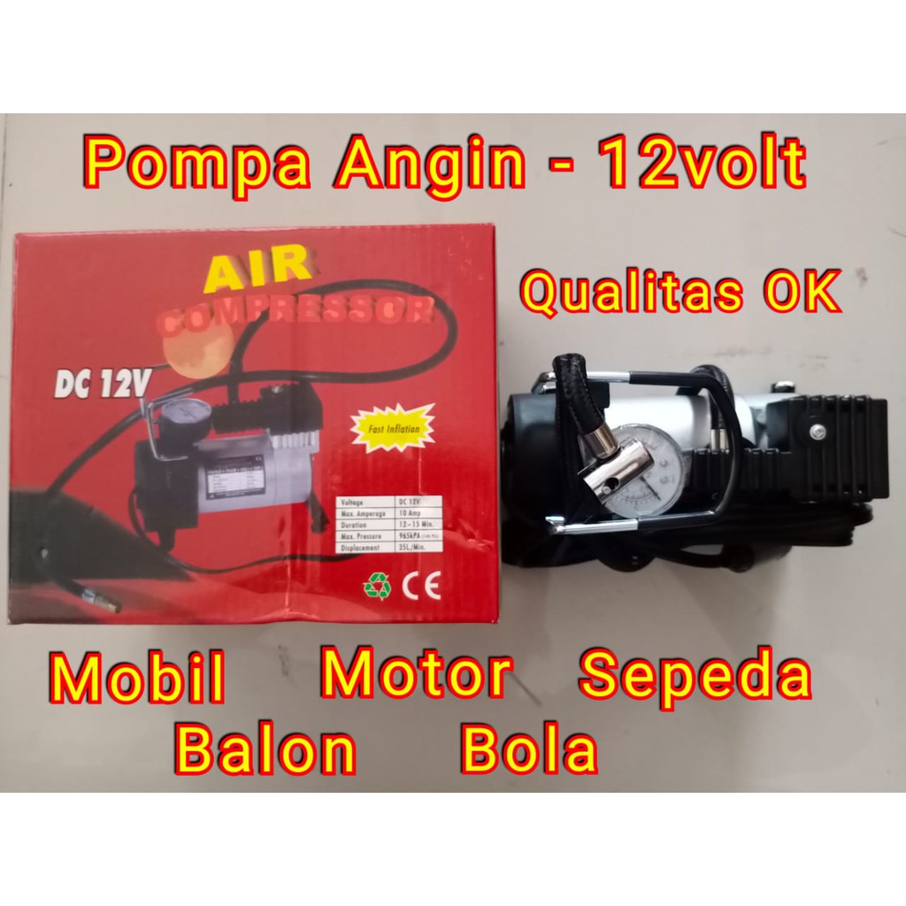 Pompa Angin Kompresor mini / Pompa Mobil Pompa Motor Pompa Sepeda / Compresor mini pump