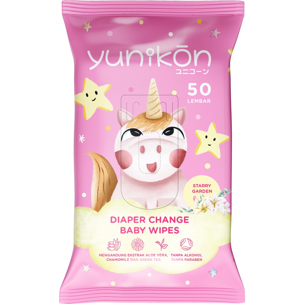 Yunikon Diaper Change Baby Wipes Buy 1 Get 1 Free Tissue Bayi 50s