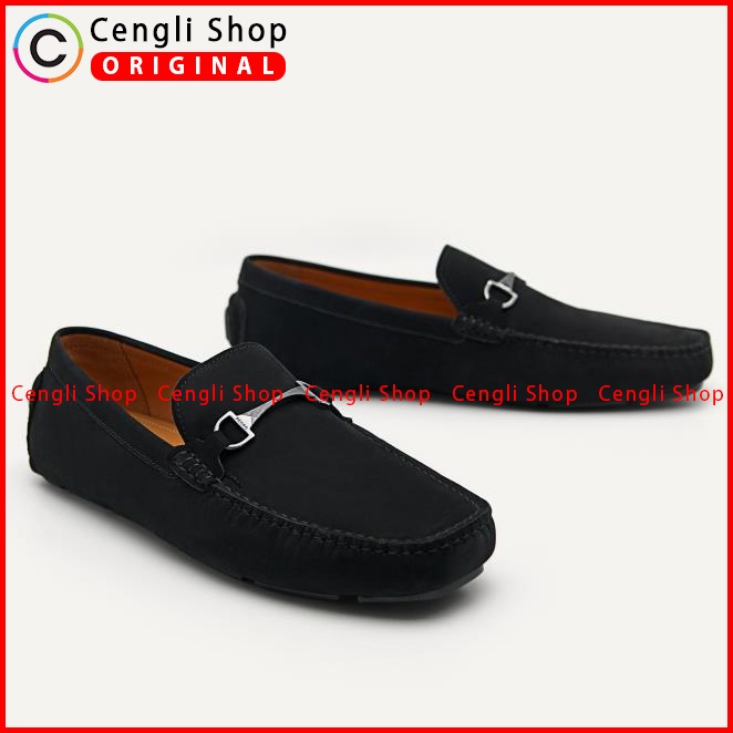 PM167 SEPATU KULIT PEDRO PRIA CASUAL SEMI FORMAL ORIGINAL ASLI HITAM