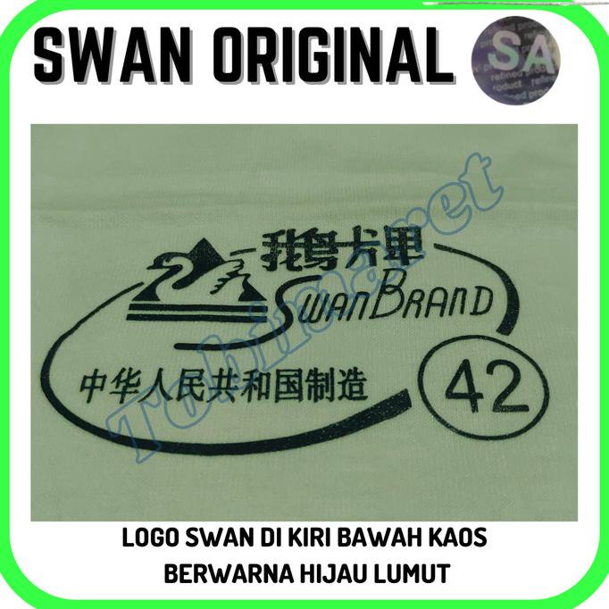 KAOS DALAM OBLONG PRIA SWAN BRAND ORIGINAL KATUN 38-40-42 ISI 6PCS