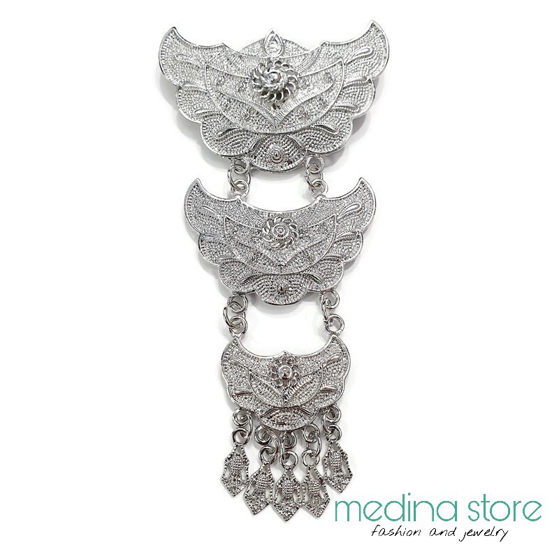 Bros Kebaya/Bros Susun/Bros Kutubaru/Bros Seragam Pesta/Bros Grosir Murah Mewah-B - Silver