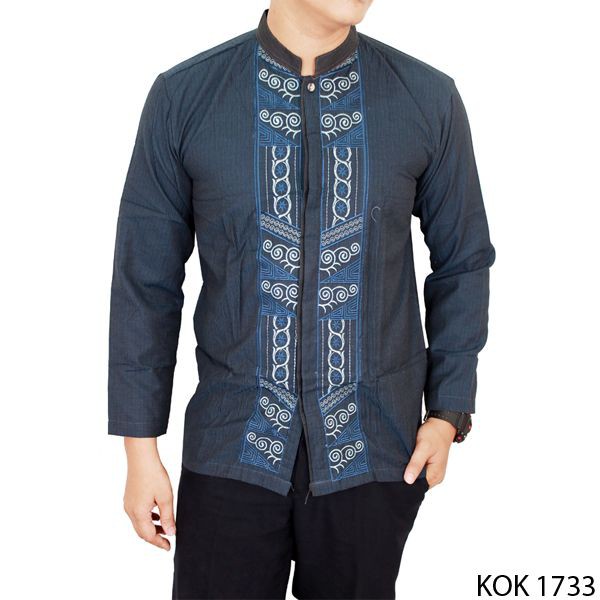 Koko Pria Keren Katun Navy – KOK 1733