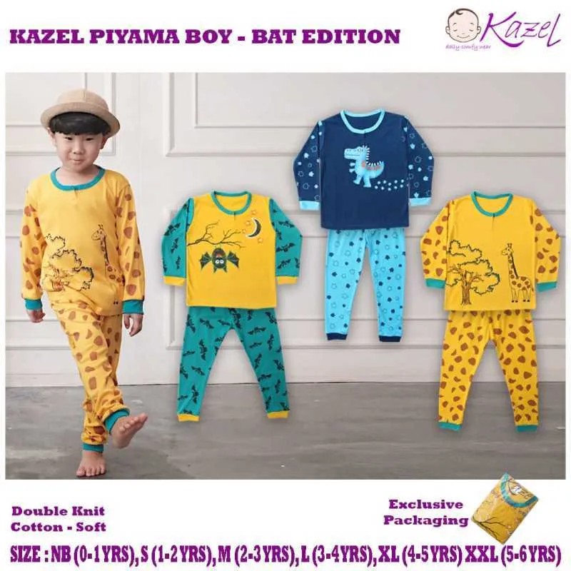 Kazel Piyama Tangan Panjang Boy 3Set - KZL PTPBS