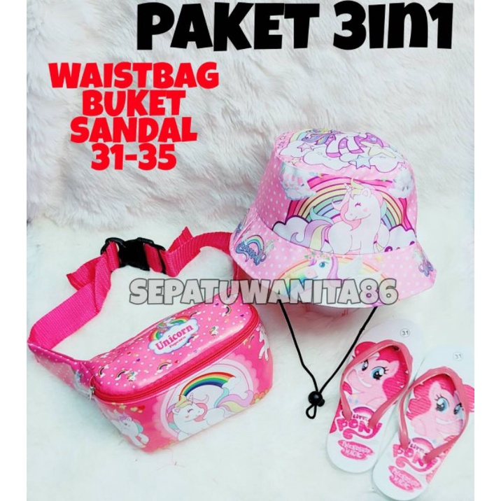 Waist Bag anak perempuan,westbag anak cewek motif KUDA PONY Tas selempang anak perempuan unicorn kualitas premium