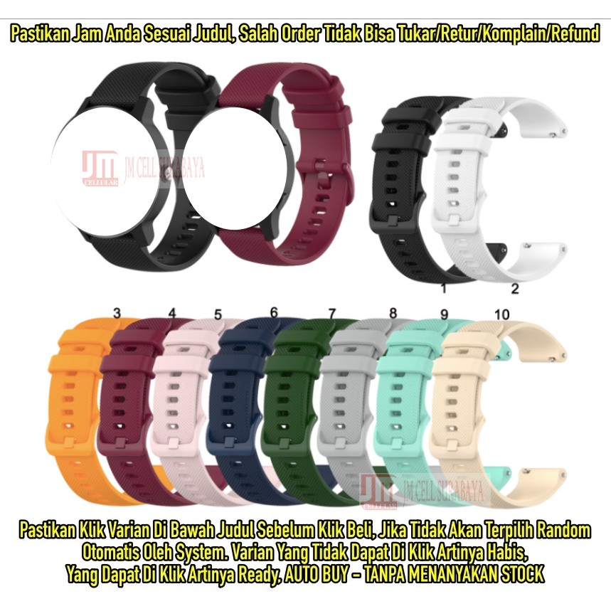 Tali Jam 18mm Watch Strap Garmin Vivoactive 4s 40mm (Bukan 45mm) - OYE Rubber